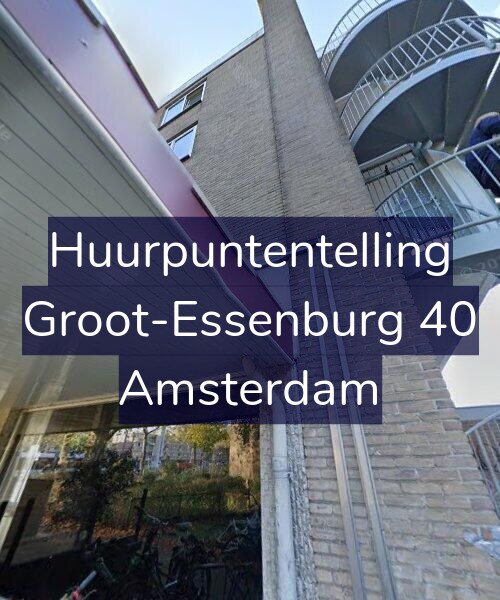 Foto gevel Huurpuntentelling voor Groot-Essenburg 40, Amsterdam