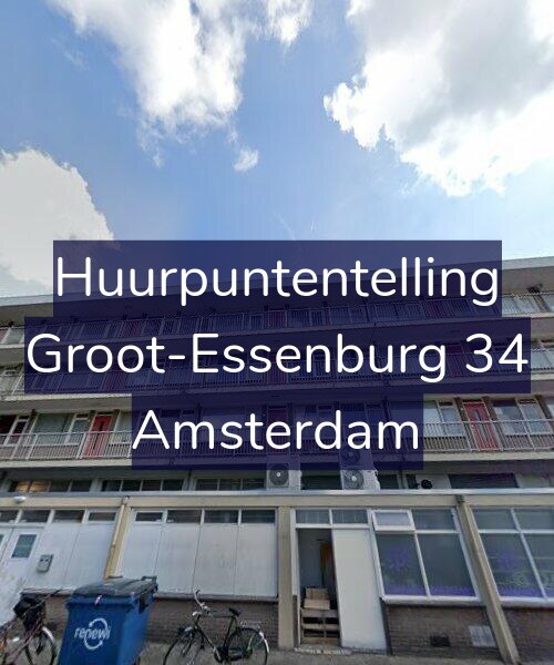 Foto gevel Huurpuntentelling voor Groot-Essenburg 34, Amsterdam