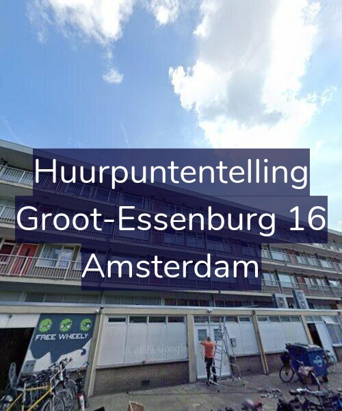 Foto gevel Huurpuntentelling voor Groot-Essenburg 16, Amsterdam