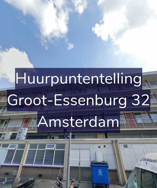 Foto gevel Huurpuntentelling voor Groot-Essenburg 32, Amsterdam