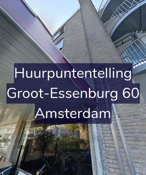 Foto gevel Huurpuntentelling voor Groot-Essenburg 60, Amsterdam