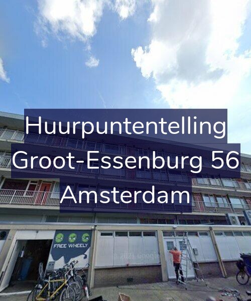 Foto gevel Huurpuntentelling voor Groot-Essenburg 56, Amsterdam