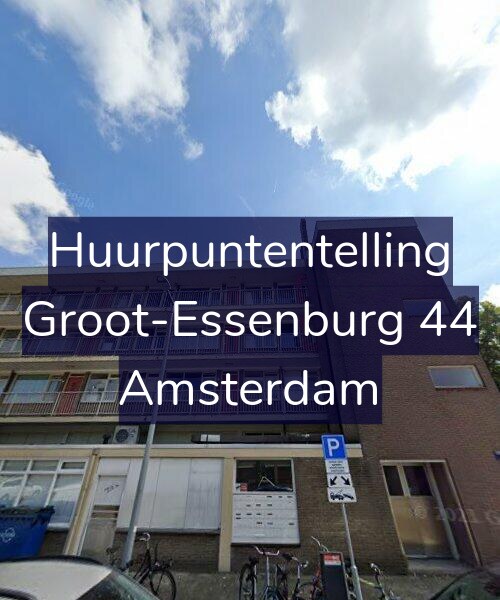Foto gevel Huurpuntentelling voor Groot-Essenburg 44, Amsterdam