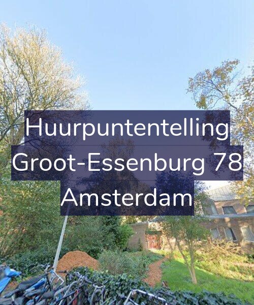 Foto gevel Huurpuntentelling voor Groot-Essenburg 78, Amsterdam