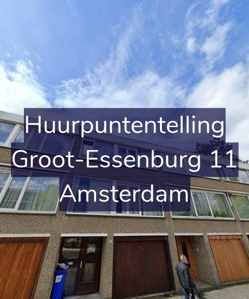 Foto gevel Huurpuntentelling voor Groot-Essenburg 11, Amsterdam