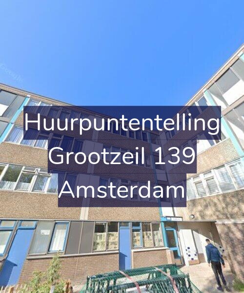 Foto gevel Huurpuntentelling voor Grootzeil 139, Amsterdam