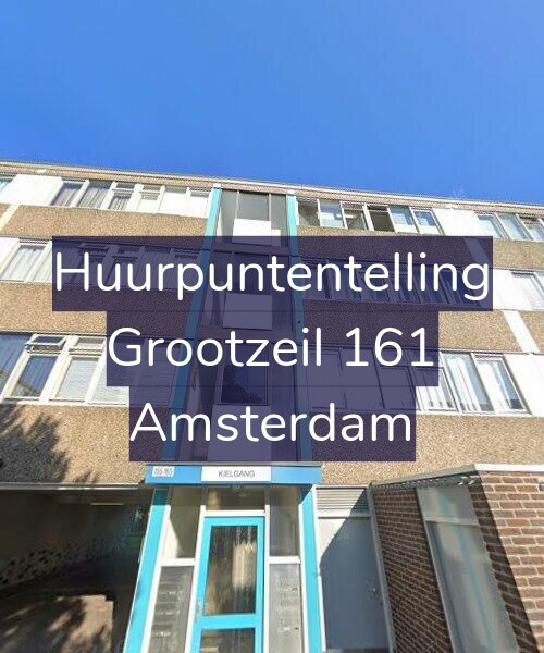 Foto gevel Huurpuntentelling voor Grootzeil 161, Amsterdam
