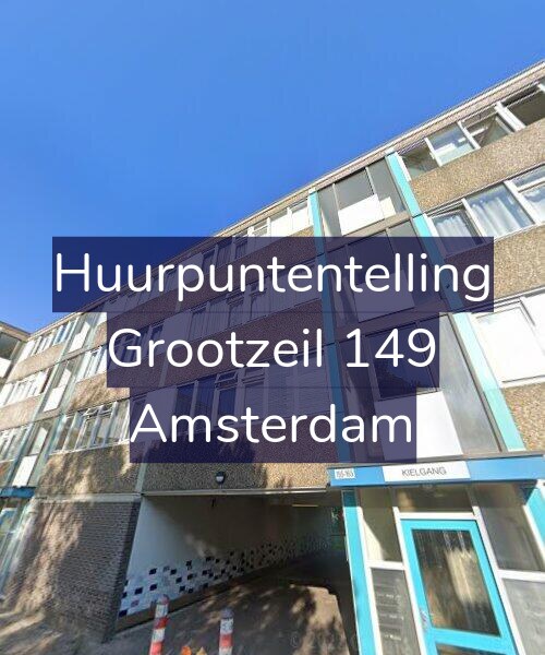 Foto gevel Huurpuntentelling voor Grootzeil 149, Amsterdam