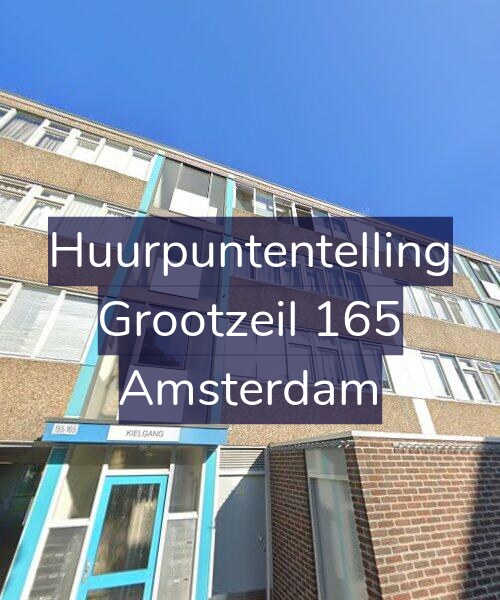 Foto gevel Huurpuntentelling voor Grootzeil 165, Amsterdam