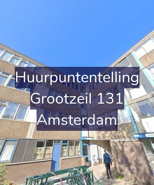 Foto gevel Huurpuntentelling voor Grootzeil 131, Amsterdam