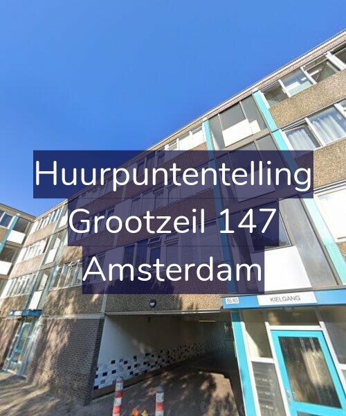 Foto gevel Huurpuntentelling voor Grootzeil 147, Amsterdam