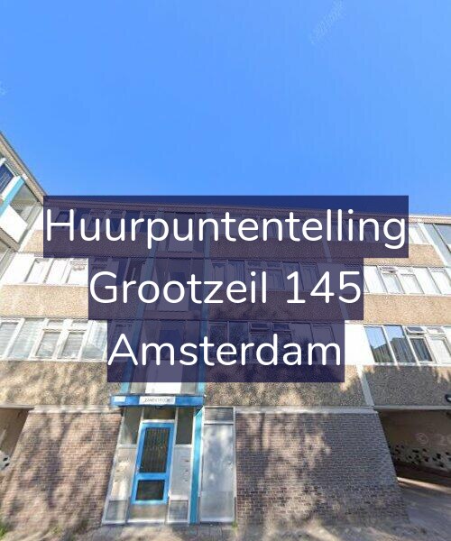 Foto gevel Huurpuntentelling voor Grootzeil 145, Amsterdam
