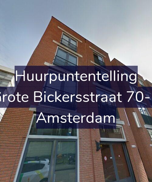 Foto gevel Huurpuntentelling voor Grote Bickersstraat 70-B, Amsterdam