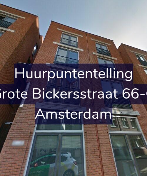 Foto gevel Huurpuntentelling voor Grote Bickersstraat 66-C, Amsterdam