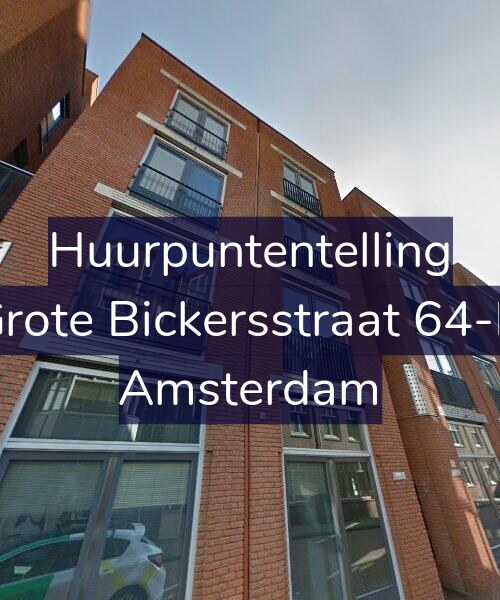 Foto gevel Huurpuntentelling voor Grote Bickersstraat 64-D, Amsterdam