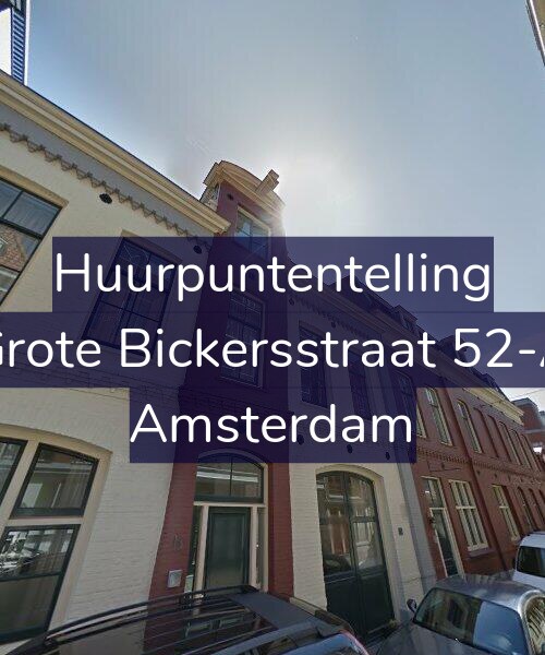 Foto gevel Huurpuntentelling voor Grote Bickersstraat 52-A, Amsterdam
