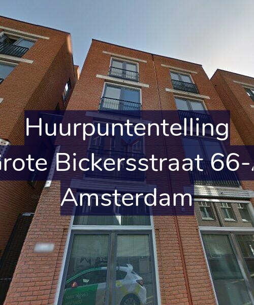 Foto gevel Huurpuntentelling voor Grote Bickersstraat 66-A, Amsterdam