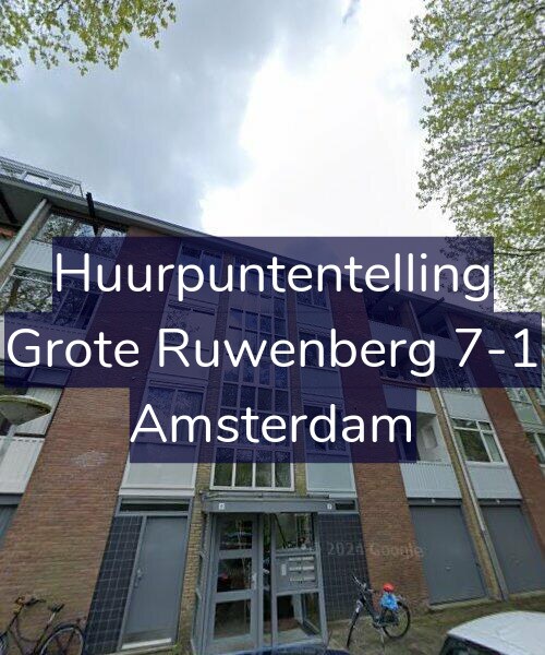 Foto gevel Huurpuntentelling voor Grote Ruwenberg 7-1, Amsterdam