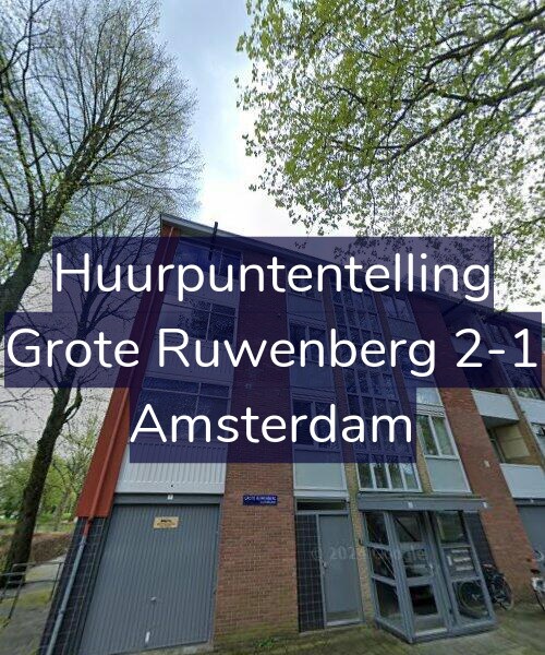Foto gevel Huurpuntentelling voor Grote Ruwenberg 2-1, Amsterdam