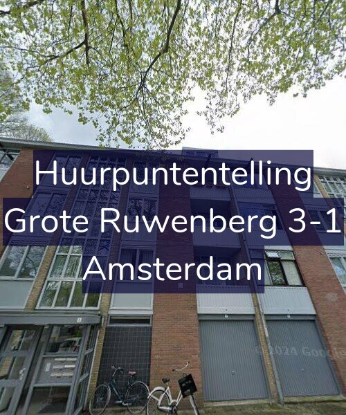 Foto gevel Huurpuntentelling voor Grote Ruwenberg 3-1, Amsterdam