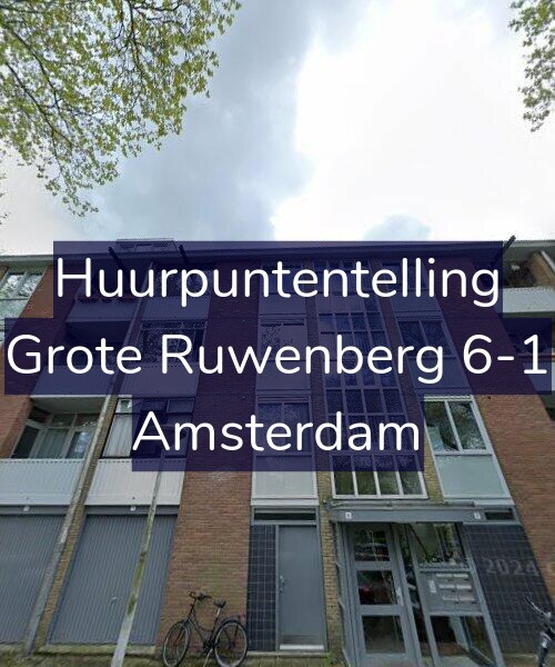 Foto gevel Huurpuntentelling voor Grote Ruwenberg 6-1, Amsterdam