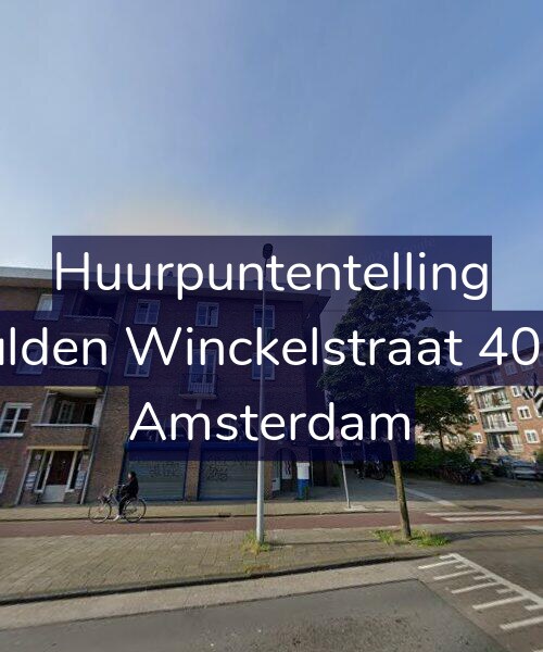 Foto gevel Huurpuntentelling voor Gulden Winckelstraat 40-H, Amsterdam