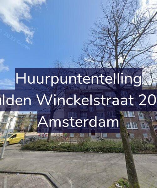 Foto gevel Huurpuntentelling voor Gulden Winckelstraat 20-H, Amsterdam