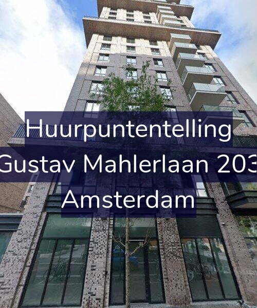 Foto gevel Huurpuntentelling voor Gustav Mahlerlaan 203, Amsterdam
