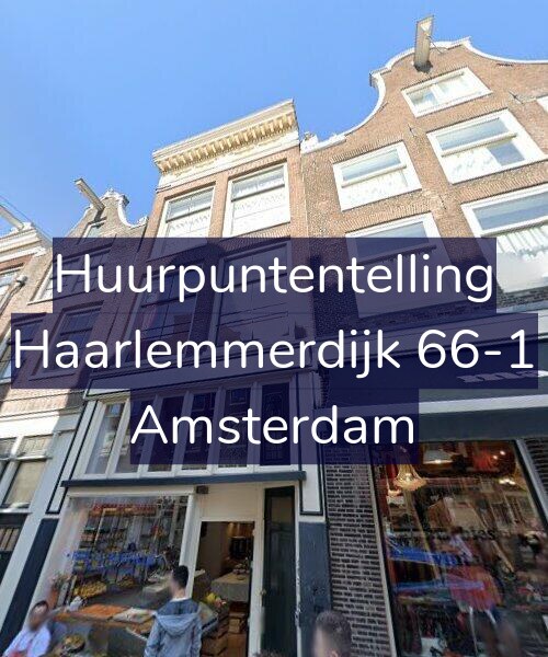 Foto gevel Huurpuntentelling voor Haarlemmerdijk 66-1, Amsterdam