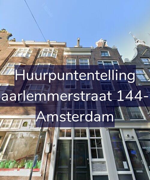 Foto gevel Huurpuntentelling voor Haarlemmerstraat 144-D, Amsterdam