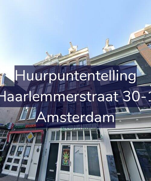 Foto gevel Huurpuntentelling voor Haarlemmerstraat 30-1, Amsterdam