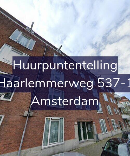 Foto gevel Huurpuntentelling voor Haarlemmerweg 537-1, Amsterdam