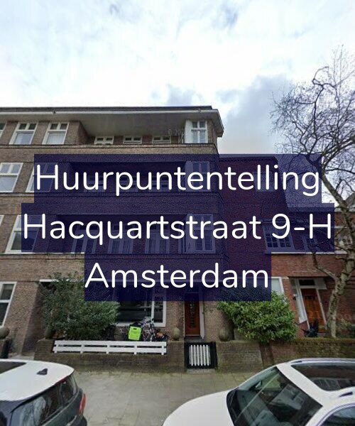 Foto gevel Huurpuntentelling voor Hacquartstraat 9-H, Amsterdam