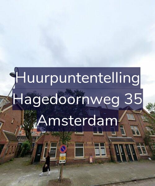 Foto gevel Huurpuntentelling voor Hagedoornweg 35, Amsterdam