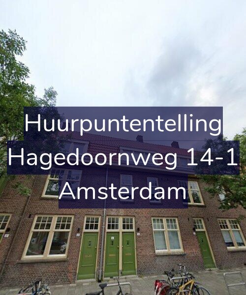 Foto gevel Huurpuntentelling voor Hagedoornweg 14-1, Amsterdam