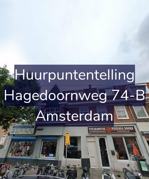 Foto gevel Huurpuntentelling voor Hagedoornweg 74-B, Amsterdam