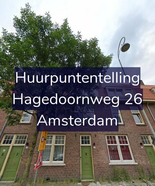 Foto gevel Huurpuntentelling voor Hagedoornweg 26, Amsterdam