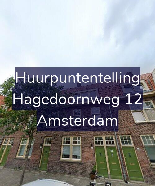 Foto gevel Huurpuntentelling voor Hagedoornweg 12, Amsterdam