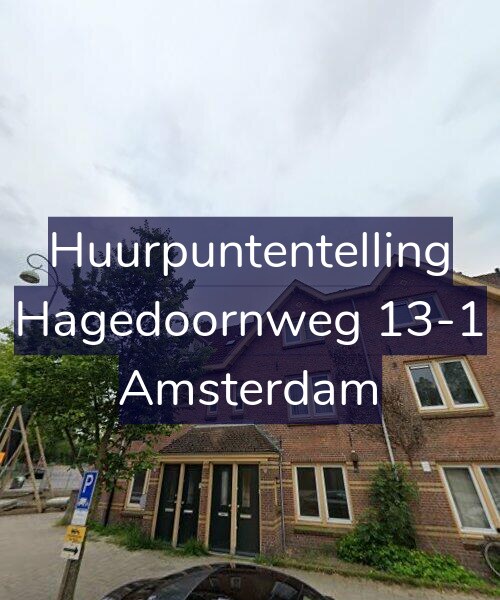 Foto gevel Huurpuntentelling voor Hagedoornweg 13-1, Amsterdam