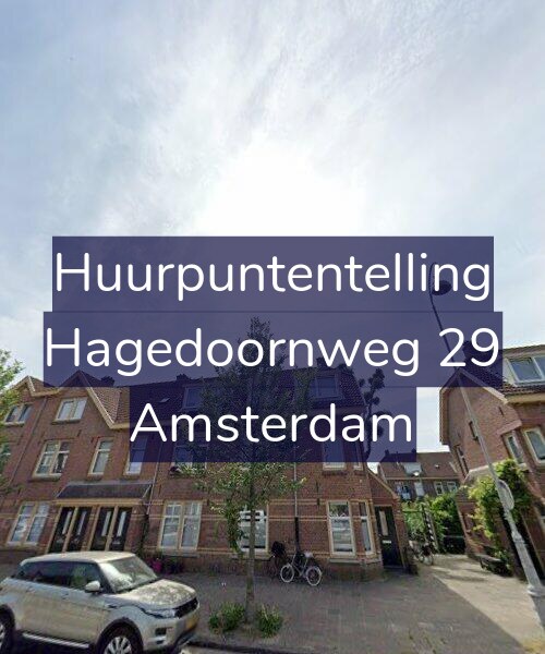Foto gevel Huurpuntentelling voor Hagedoornweg 29, Amsterdam