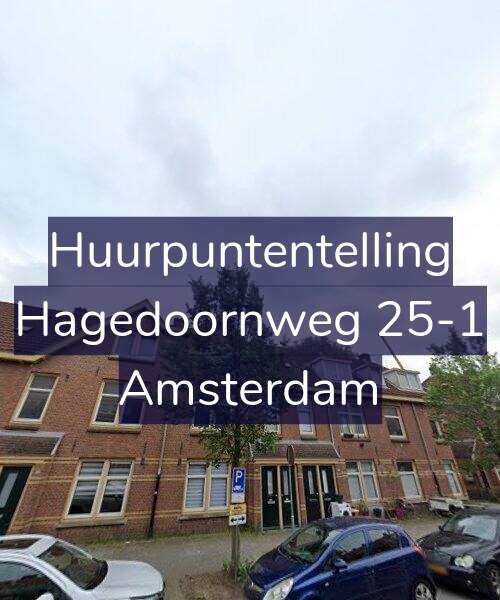 Foto gevel Huurpuntentelling voor Hagedoornweg 25-1, Amsterdam