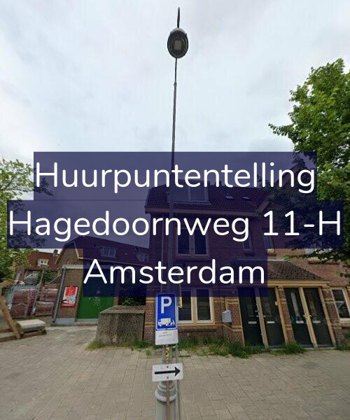 Foto gevel Huurpuntentelling voor Hagedoornweg 11-H, Amsterdam