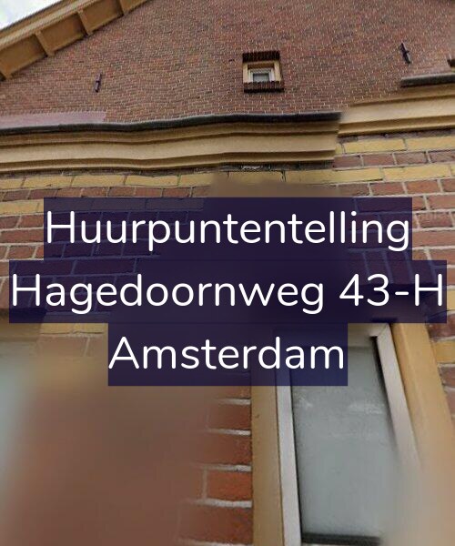 Foto gevel Huurpuntentelling voor Hagedoornweg 43-H, Amsterdam