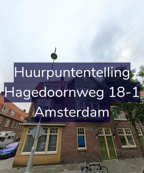 Foto gevel Huurpuntentelling voor Hagedoornweg 18-1, Amsterdam