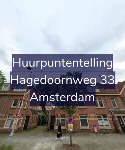 Foto gevel Huurpuntentelling voor Hagedoornweg 33, Amsterdam