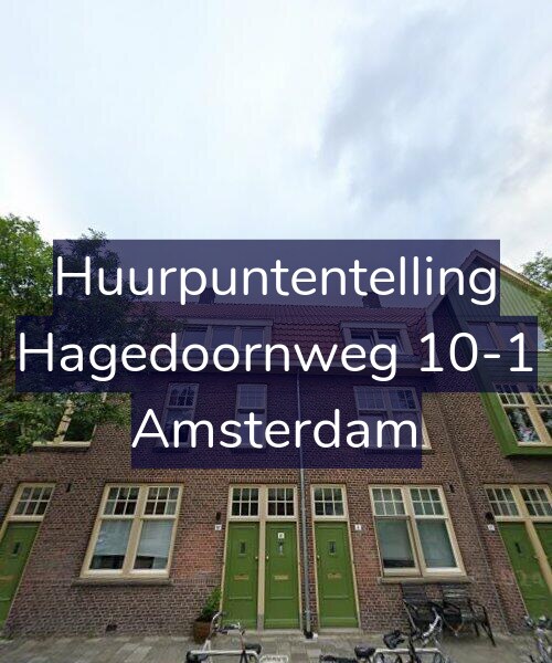 Foto gevel Huurpuntentelling voor Hagedoornweg 10-1, Amsterdam