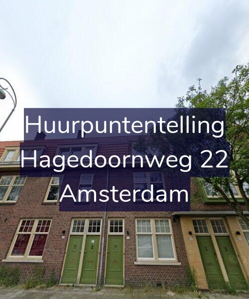 Foto gevel Huurpuntentelling voor Hagedoornweg 22, Amsterdam