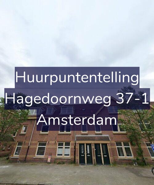 Foto gevel Huurpuntentelling voor Hagedoornweg 37-1, Amsterdam