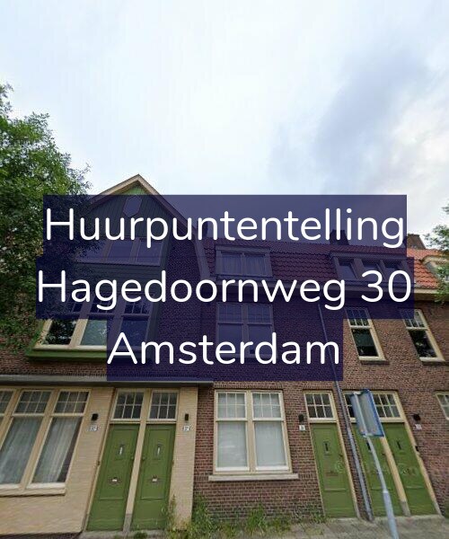 Foto gevel Huurpuntentelling voor Hagedoornweg 30, Amsterdam