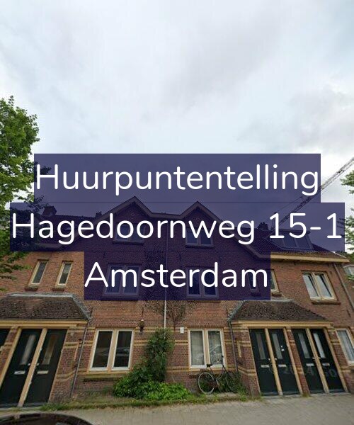 Foto gevel Huurpuntentelling voor Hagedoornweg 15-1, Amsterdam